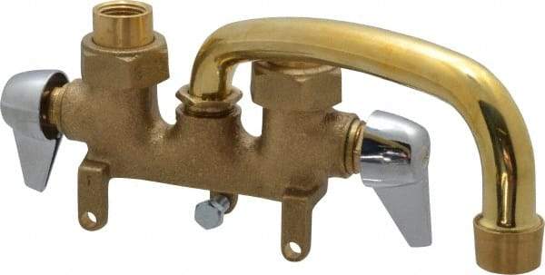 B&K Mueller - Standard, Two Handle Design, Brass, Clamp, Laundry Faucet - 6 Inch Spout, Lever Handle - Industrial Tool & Supply