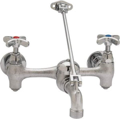 B&K Mueller - Standard, Two Handle Design, Chrome, Industrial and Laundry Faucet - Cross Handle - Industrial Tool & Supply