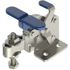 760 lbs Capacity - T-Handle - Adjustable U-Bar - Horizontal with Additional Locking Mechanism - Hold Down Action Toggle Clamp