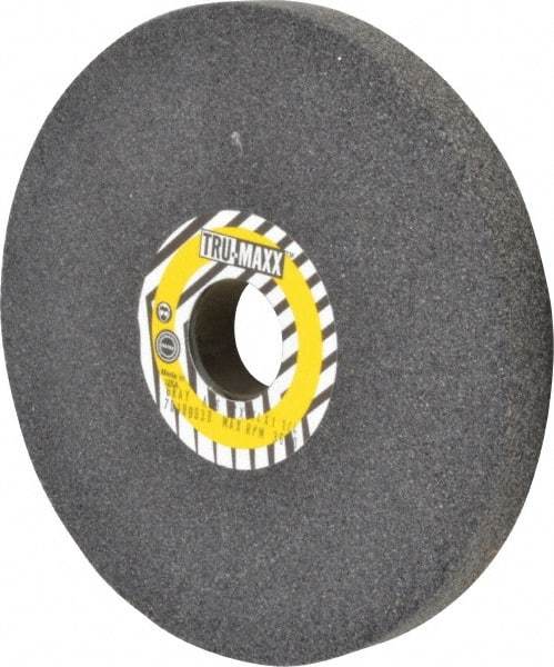 Tru-Maxx - 46 Grit Aluminum Oxide Bench & Pedestal Grinding Wheel - 7" Diam x 1" Hole x 3/4" Thick, 3600 Max RPM, O Hardness, Coarse Grade , Vitrified Bond - Industrial Tool & Supply