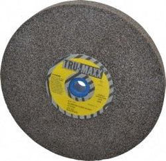 Tru-Maxx - 46 Grit Aluminum Oxide Bench & Pedestal Grinding Wheel - 8" Diam x 1" Hole x 1" Thick, 3600 Max RPM, O Hardness, Coarse Grade , Vitrified Bond - Industrial Tool & Supply