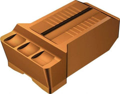 Sandvik Coromant - RN123 GR Grade 1125, 15mm Cutting Width Carbide Grooving Insert - Neutral, 1.2mm Corner Radius, TiAlN Finish - Industrial Tool & Supply