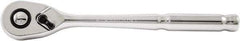 Paramount - 1/2" Drive Pear Head Quick-Release Ratchet - Chrome Finish, 10" OAL, 60 Gear Teeth - Industrial Tool & Supply