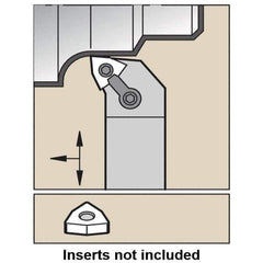 Kennametal - MWLN, Left Hand Cut, -5° Lead Angle, 32mm Shank Height x 32mm Shank Width, Negative Rake Indexable Turning Toolholder - 171.2mm OAL, WN..0804.. Insert Compatibility, Series Kenloc - Industrial Tool & Supply