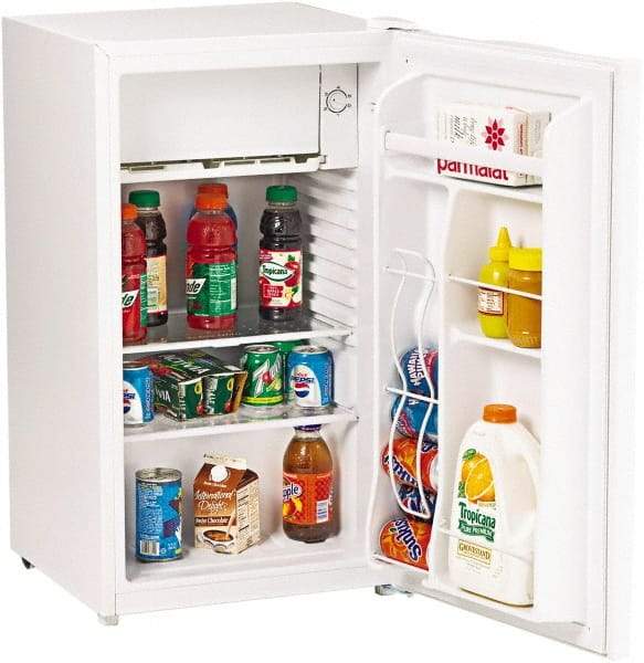 Avanti - 3.3 Cubic Ft. White Office Refrigerator - 18-1/2 Inch Wide x 17-1/2 Inch Deep x 33-1/2 Inch High - Industrial Tool & Supply