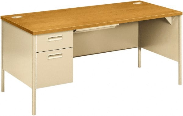 Hon - Office Cubicle Workstations & Worksurfaces Type: Single Left Pedestal Workstation Desk Width (Inch): 68-3/4 - Industrial Tool & Supply