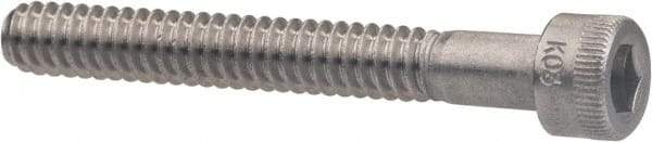 Holo-Krome - M6x1.00 Metric Coarse Hex Socket Drive, Socket Cap Screw - Grade Austenitic A4 Stainless Steel, Uncoated, Partially Threaded, 45mm Length Under Head - Industrial Tool & Supply