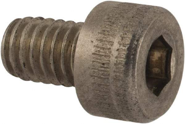 Holo-Krome - M4x0.70 Metric Coarse Hex Socket Drive, Socket Cap Screw - Grade Austenitic A4 Stainless Steel, Uncoated, Fully Threaded, 6mm Length Under Head - Industrial Tool & Supply