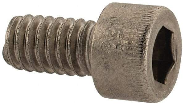 Holo-Krome - #8-32 UNC Hex Socket Drive, Socket Cap Screw - Grade 18-8 Stainless Steel, Uncoated, Fully Threaded, 5/16" Length Under Head - Industrial Tool & Supply