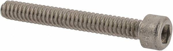 Holo-Krome - #4-40 UNC Hex Socket Drive, Socket Cap Screw - Grade 18-8 Stainless Steel, Uncoated, Fully Threaded, 7/8" Length Under Head - Industrial Tool & Supply