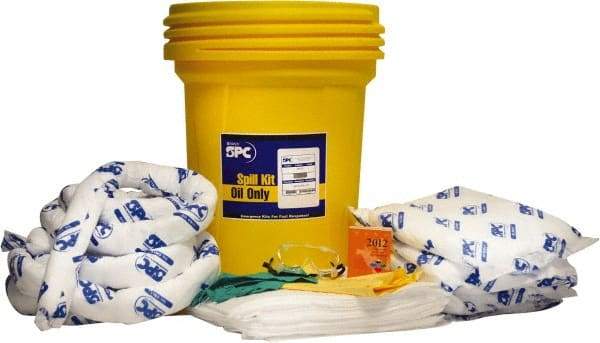 Brady SPC Sorbents - Oil Only Spill Kit - 30 Gal Bucket - Industrial Tool & Supply