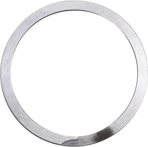 Rotor Clip - 0.05" Thick, Uncoated Finish, Stainless Steel Spiral Internal Retaining Ring - 0.056" Groove Width, 0.036" Groove Depth, 1.197" Groove Diam, Grade 302 - Industrial Tool & Supply