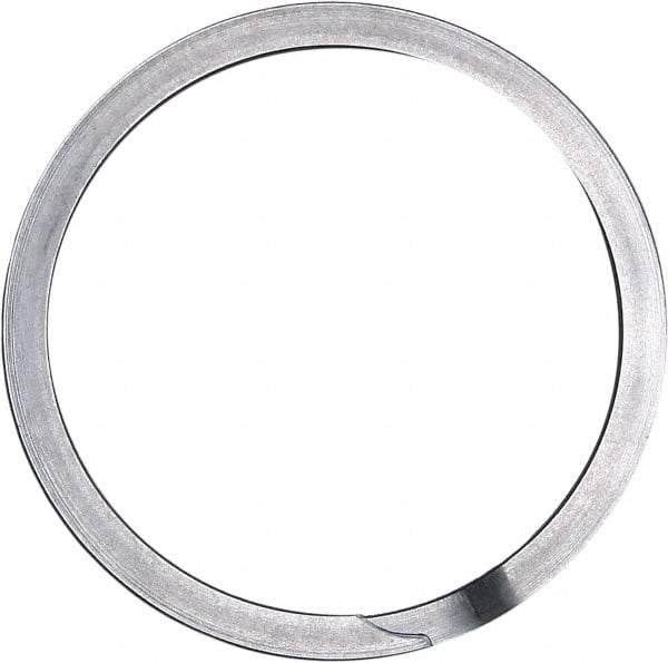 Rotor Clip - 0.821" Groove Diam, 7/8" Shaft Diam, Oil Stainless Steel, Spiral External Retaining Rings - 0.046" Groove Width, 0.027" Groove Depth, 0.042" Ring Thickness, Grade 302 - Industrial Tool & Supply
