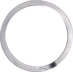 Rotor Clip - 3.792" Groove Diam, 4" Shaft Diam, Oil Stainless Steel, Spiral External Retaining Rings - 0.12" Groove Width, 0.104" Groove Depth, 0.111" Ring Thickness, Grade 302 - Industrial Tool & Supply