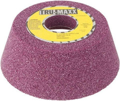 Tru-Maxx - 5" Diam x 1-1/4" Hole x 1-3/4" Thick, K Hardness, 46 Grit Surface Grinding Wheel - Aluminum Oxide, Type 11, Coarse Grade, Vitrified Bond, No Recess - Industrial Tool & Supply