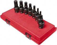 Sunex Tools - 8 Piece 1/2" Drive Metric Impact Hex Bit Socket Set - 6 to 19mm Hex - Industrial Tool & Supply