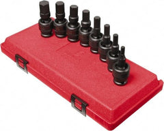 Sunex Tools - 8 Piece 1/2" Drive Inch Impact Hex Bit Socket Set - 1/4 to 3/4" Hex - Industrial Tool & Supply
