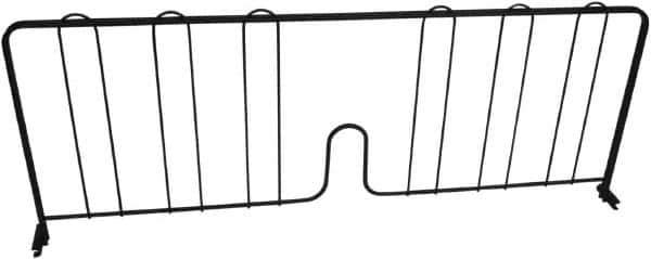 Value Collection - 24" Wide, 8" High, Open Shelving Accessory/Component - Black Powder Finish, 1/2" Deep, Use with NuLine Units - Industrial Tool & Supply