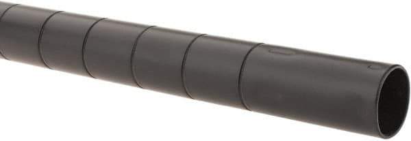 Value Collection - 1-1/2" Wide, 74" High, Open Shelving Accessory/Component - Black Powder Finish, 1-1/2" Deep, Use with NuLine Units - Industrial Tool & Supply