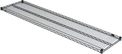 Value Collection - 72" Wide, 1.19" High, Open Shelving Accessory/Component - Black Powder Finish, 18" Deep, Use with NuLine Units - Industrial Tool & Supply