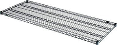 Value Collection - 60" Wide, 1.19" High, Open Shelving Accessory/Component - Black Powder Finish, 24" Deep, Use with NuLine Units - Industrial Tool & Supply