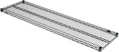 Value Collection - 60" Wide, 1.19" High, Open Shelving Accessory/Component - Black Powder Finish, 18" Deep, Use with NuLine Units - Industrial Tool & Supply