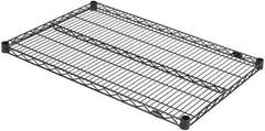 Value Collection - 36" Wide, 1.19" High, Open Shelving Accessory/Component - Black Powder Finish, 24" Deep, Use with NuLine Units - Industrial Tool & Supply