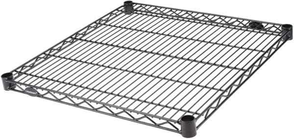 Value Collection - 24" Wide, 1.19" High, Open Shelving Accessory/Component - Black Powder Finish, 24" Deep, Use with NuLine Units - Industrial Tool & Supply