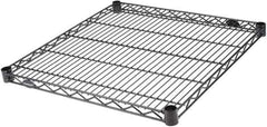 Value Collection - 24" Wide, 1.19" High, Open Shelving Accessory/Component - Black Powder Finish, 24" Deep, Use with NuLine Units - Industrial Tool & Supply