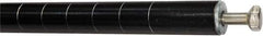 Value Collection - 1-1/2" Wide, 74" High, Open Shelving Accessory/Component - Black Powder Finish, 1-1/2" Deep, Use with NuLine Units - Industrial Tool & Supply