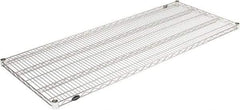 Value Collection - 60" Wide, 1.19" High, Open Shelving Accessory/Component - Stainless Steel Finish, 24" Deep, Use with NuLine Units - Industrial Tool & Supply
