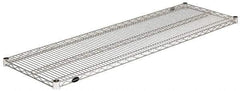 Value Collection - 60" Wide, 1.19" High, Open Shelving Accessory/Component - Stainless Steel Finish, 18" Deep, Use with NuLine Units - Industrial Tool & Supply
