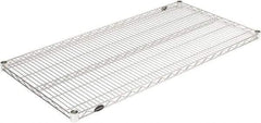 Value Collection - 24" Wide, 1.19" High, Open Shelving Accessory/Component - Chrome Finish, 18" Deep, Use with NuLine Units - Industrial Tool & Supply