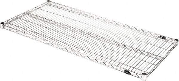 Value Collection - 48" Wide, 1.19" High, Open Shelving Accessory/Component - Black Powder Finish, 24" Deep, Use with NuLine Units - Industrial Tool & Supply