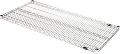 Value Collection - 48" Wide, 1.19" High, Open Shelving Accessory/Component - Black Powder Finish, 24" Deep, Use with NuLine Units - Industrial Tool & Supply