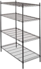 Value Collection - 4 Shelf Wire Shelving - Starter Unit - 36" Wide x 24" Deep x 63" High, - Industrial Tool & Supply