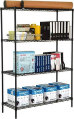 Value Collection - 4 Shelf Wire Shelving Unit - 24" Wide x 18" Deep x 74" High, - Industrial Tool & Supply