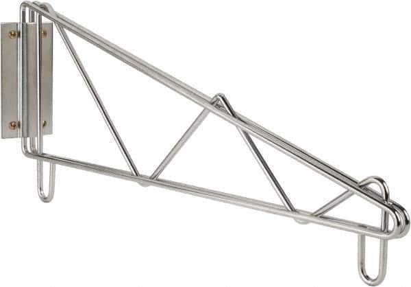 Value Collection - 2-1/2" Wide, 9" High, Open Shelving End Wall Bracket - 18" Deep, Use with NuLine Units - Industrial Tool & Supply