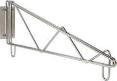 Value Collection - 2-1/2" Wide, 9" High, Open Shelving End Wall Bracket - 18" Deep, Use with NuLine Units - Industrial Tool & Supply