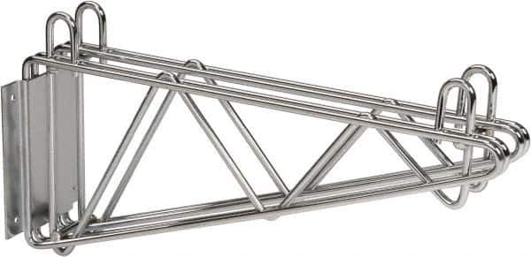 Value Collection - 2-1/2" Wide, 9" High, Open Shelving Mid Wall Bracket - 18" Deep, Use with NuLine Units - Industrial Tool & Supply