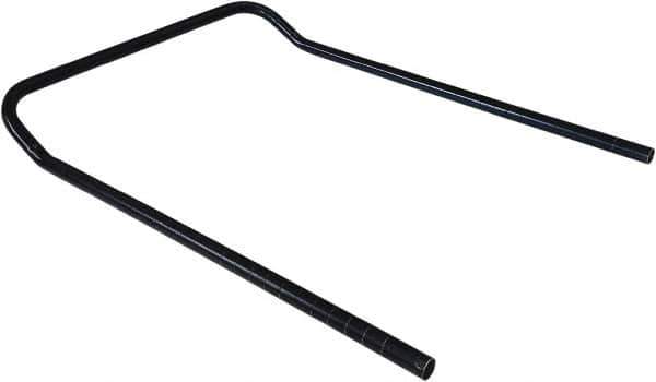 Value Collection - 18" Wide, 34" High, Open Shelving U-Shaped Handle - Black Powder Finish, 4" Deep, Use with NuLine Units - Industrial Tool & Supply