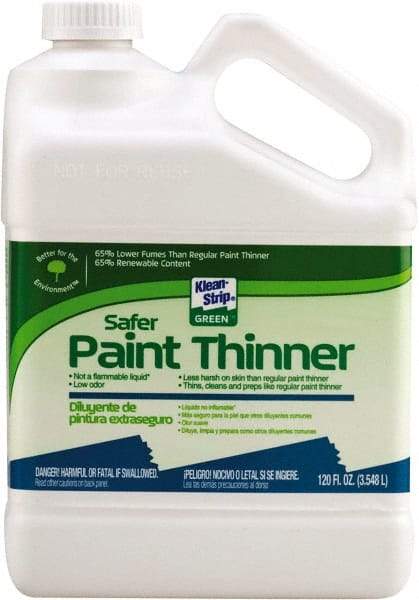Klean-Strip - 1 Gal Paint Thinner - 276 gL VOC Content, Comes in Plastic Can - Industrial Tool & Supply