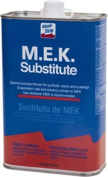 Klean-Strip - Paint Thinners & Strippers Type: MEK Container Size: 1 qt - Industrial Tool & Supply