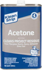 Klean-Strip - 1 Qt Acetone - Comes in Metal Can - Industrial Tool & Supply