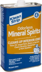 Klean-Strip - 1 Qt Mineral Spirits - 815 gL VOC Content, Comes in Metal Can - Industrial Tool & Supply
