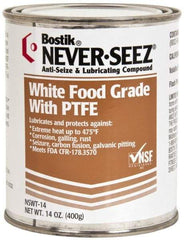 Bostik - 14 oz Can High Temperature Anti-Seize Lubricant - With PTFE, -5 to 475°F, White, Food Grade, Water Resistant - Industrial Tool & Supply