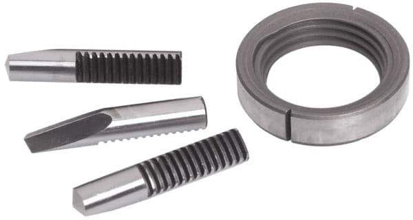 Accupro - Drill Chuck Jaw and Nut Unit - For Use with 1/2 Medium Duty Drill Chucks - Exact Industrial Supply