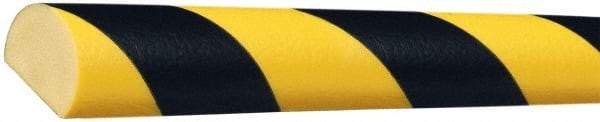 PRO-SAFE - Flexible Polyurethane Foam Type C Wall/Surface Protector - Yellow/Black - Industrial Tool & Supply