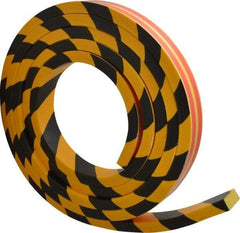 PRO-SAFE - Flexible Polyurethane Foam Type D Wall/Surface Protector - Yellow/Black - Industrial Tool & Supply