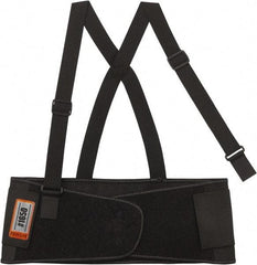 Ergodyne - Size 4XL, Hook & Loop, Elastic Belt - 52 to 58" Waist, 9" Wide, Detachable Strap, Black - Industrial Tool & Supply